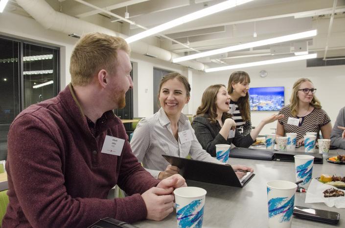 Seniors in the City gives students the opportunity to network with Carthage alumni.