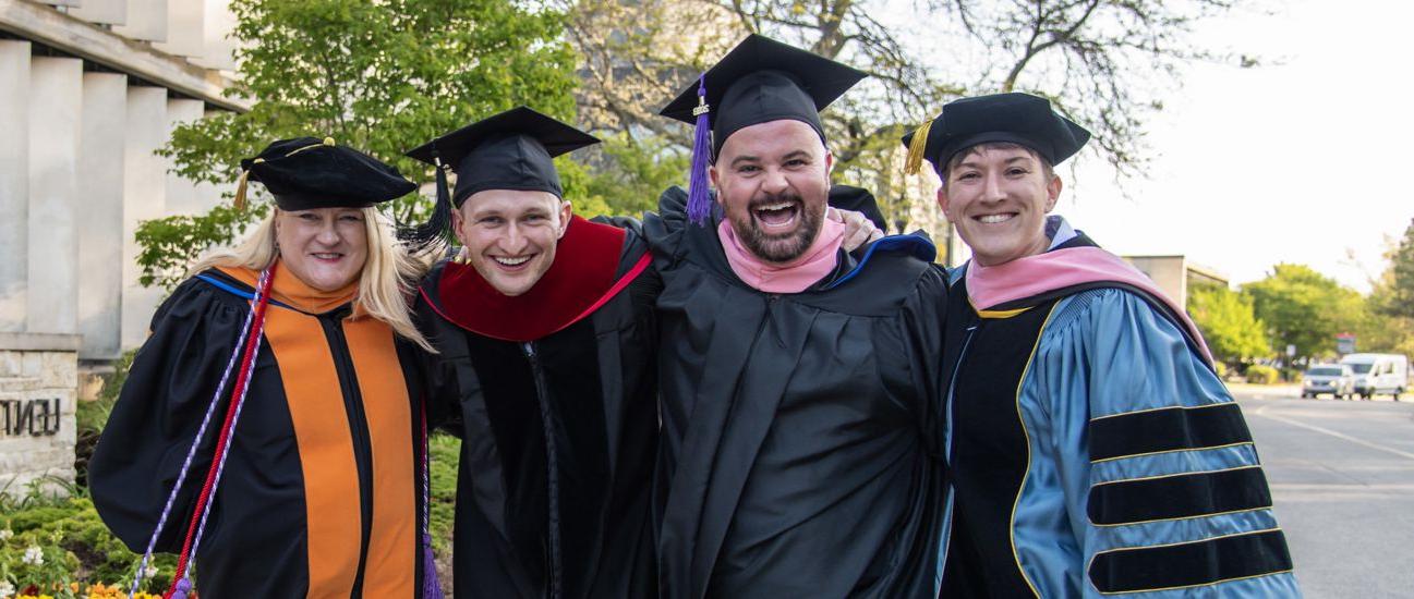 Profs. Maggie Burk (music), Matthew Hougland (musical theatre), Carter Rockhill (management, mark...